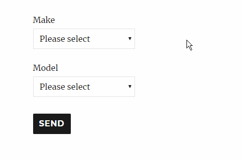 Dynamic select menu example