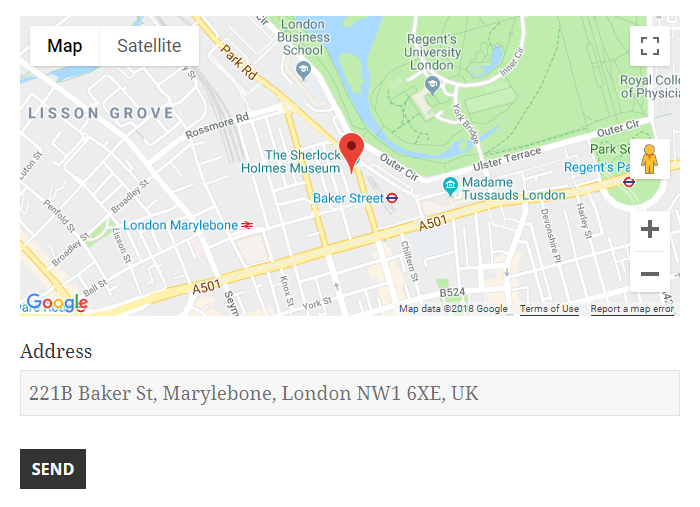 Google Maps marker to address | ThemeCatcher Support